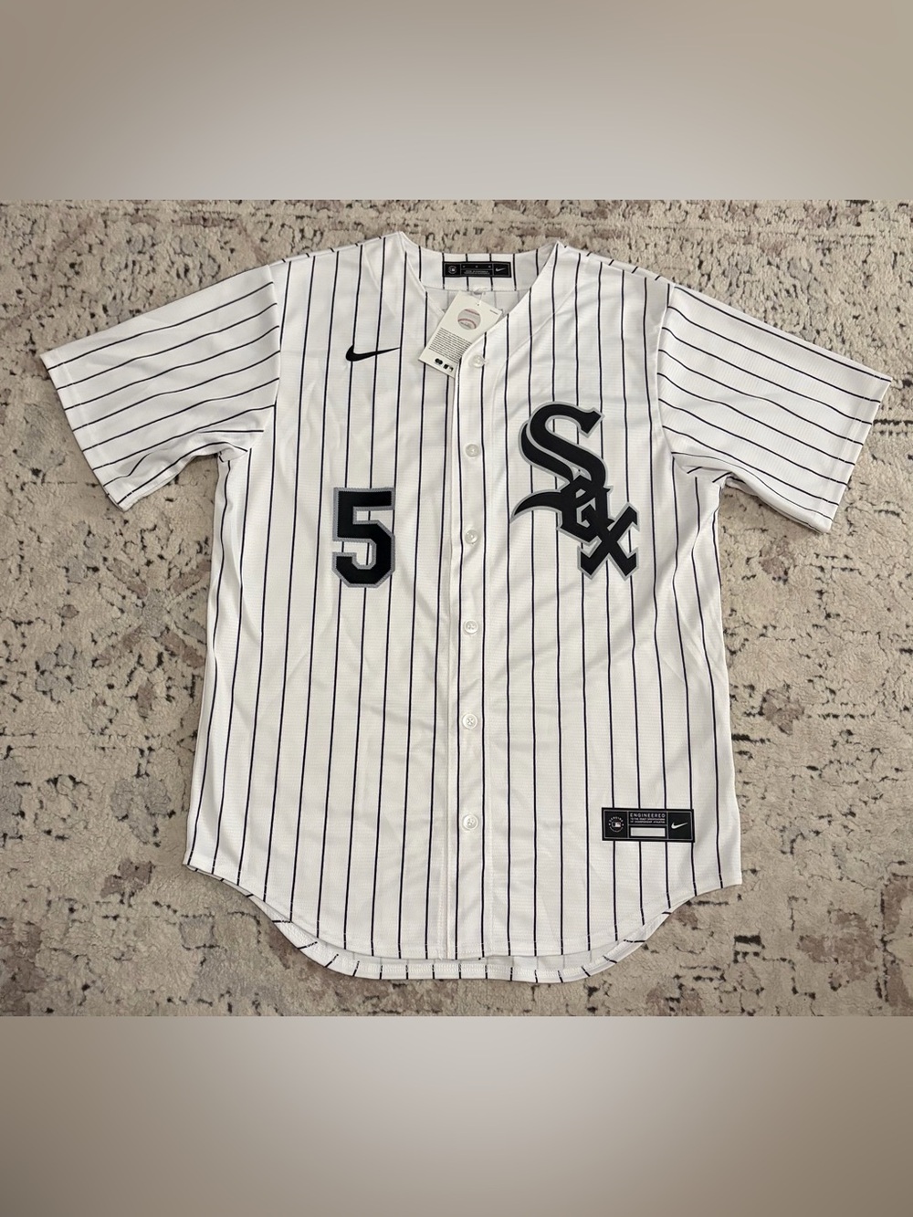 Nike Chicago White Sox Munetaka Murakami #5 Japan Pinstripe Jersey Men's Size: M - Picture 2 of 7